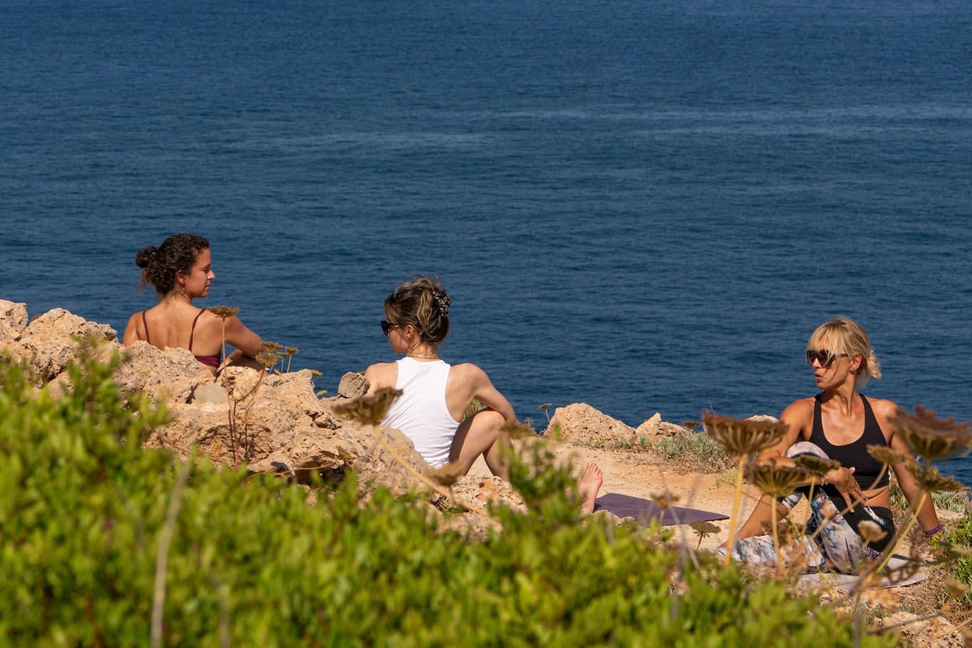 Ibiza yoga by the sea