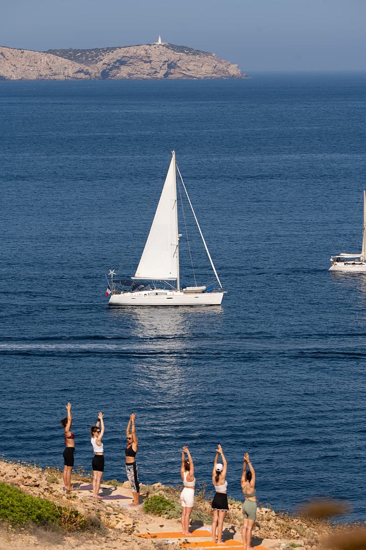 Yoga class in Ibiza for yoga retreats
